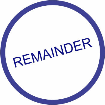 Remainder Amount